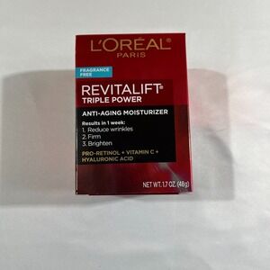 L'Oreal Revitalift Anti-Aging Moisturizer Face Cream 1.7oz Pro-Retinol New